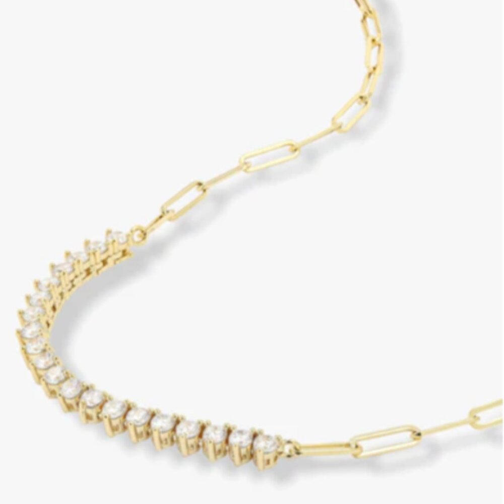 Melinda Maria Not Your Basic Samantha Necklace Tennis New - Picture 2 of 4